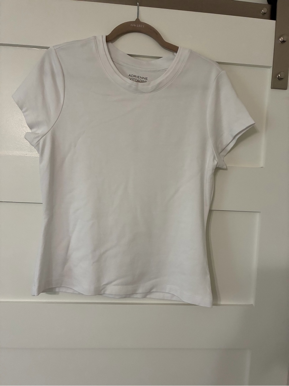 Adrienne Vittadini Women’s White Short Sleeve Tee
